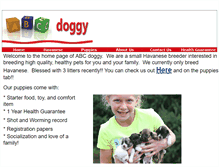 Tablet Screenshot of abcdoggy.com